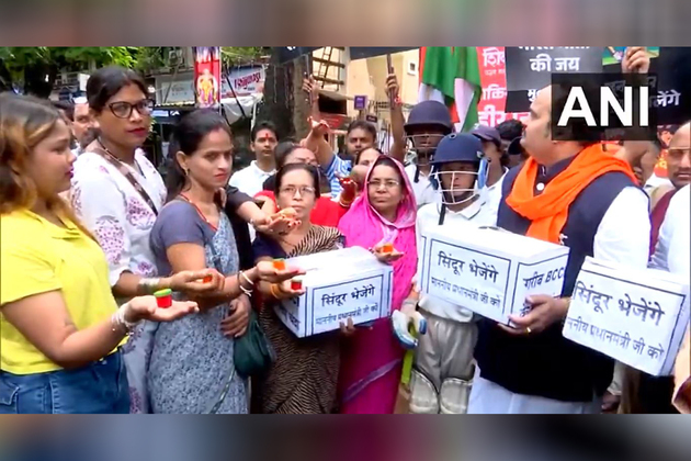 Shiv Sena (UBT) workers stage protest in Mumbai against India-Pak match in Asia Cup