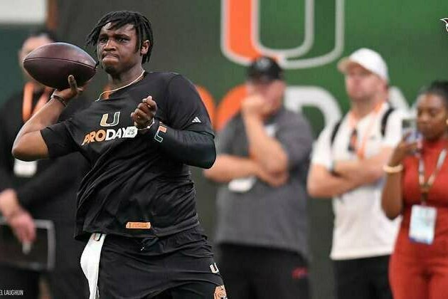 QB Cam Ward Makes His Case to the Titans at Miami's Pro Day