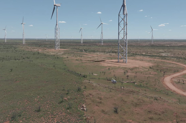 Fortescue's East Pilbara Generation Hub wind farm concept image
