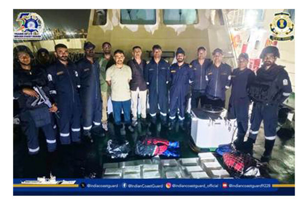 Indian Coast Guard conducts anti-smuggling operation off Mundra coast in Gujarat
