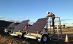 CBO solar-powered satellite communications trailer at a gold mine in eastern Australia