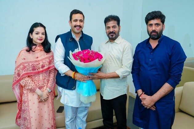 Himachal Pradesh Minister Vikramaditya Singh meets CM Revanth Reddy in Hyderabad