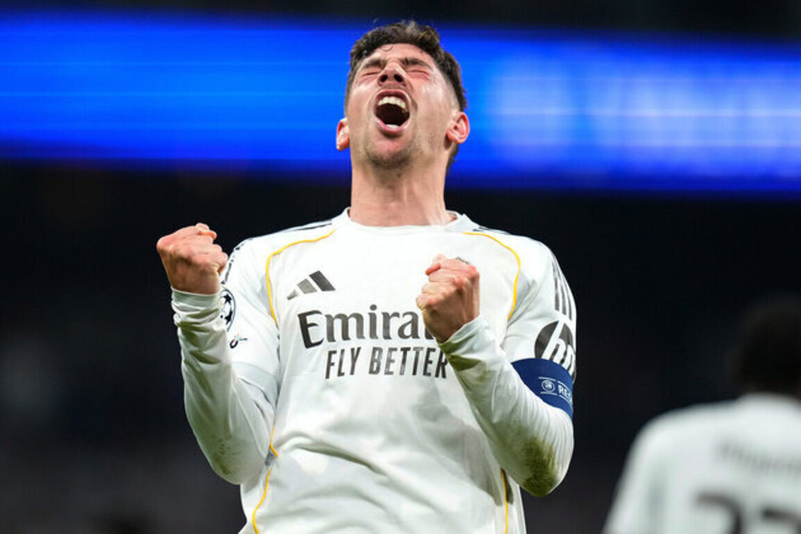 Valverde's hat trick serves Real Madrid a 3-0 win over Manchester City