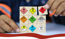 Dangerous goods licence tags.