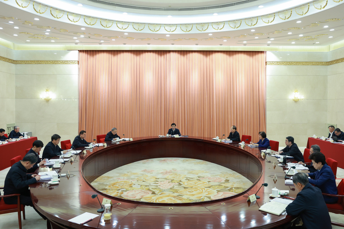 CHINA-BEIJING-WANG HUNING-CPPCC-NATIONAL COMMITTEE-LEADING PARTY MEMBERS GROUP-MEETING (CN)
