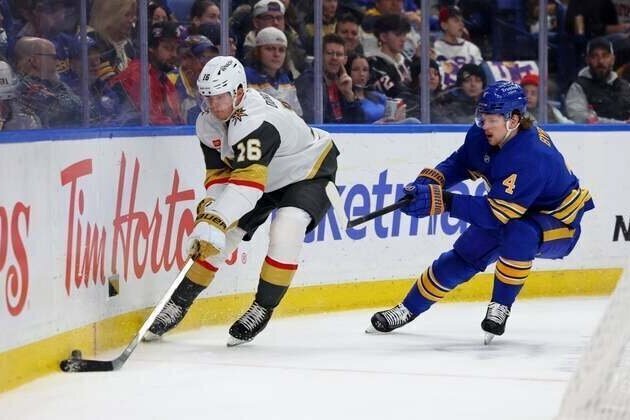 Tage Thompson's 33rd goal of the season pushes Sabres past Golden Knights