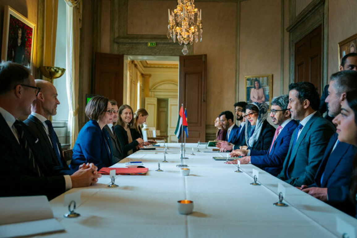 Abdullah bin Zayed, Swedish FM sign MoU on political consultations