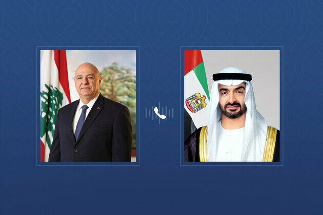 UAE, Lebanese Presidents discuss bilateral cooperation in phone call