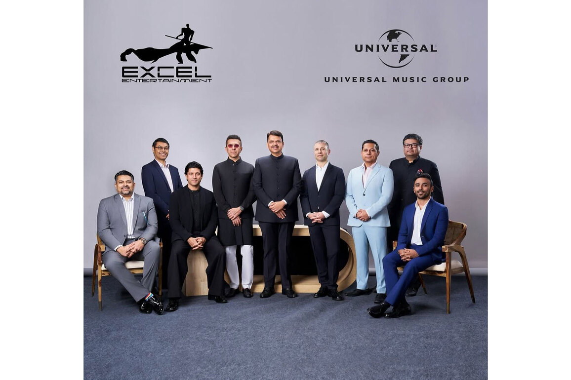 Universal Music Group acquires 30% stake in Excel Entertainment, partnership announced at press event attended by CM Devendra Fadnavis