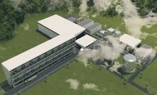 A rendering of Carbon Engineering's pilot plant.