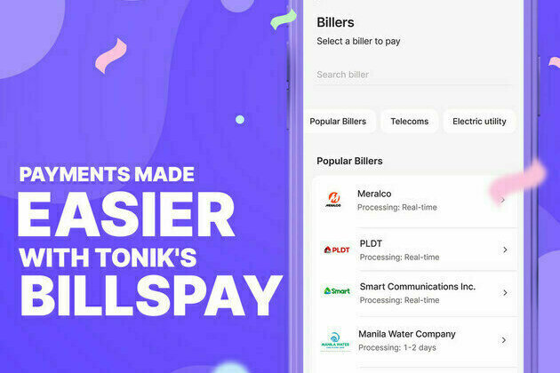 Tonik enables BillsPay feature for hassle-free dues payment