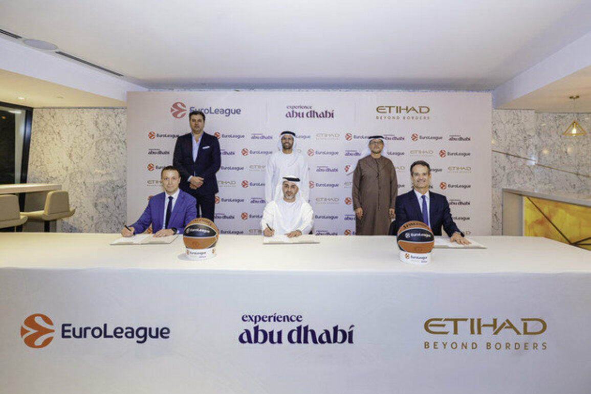 DCT Abu Dhabi, Etihad Airways become Main Partners of Euroleague Basketball