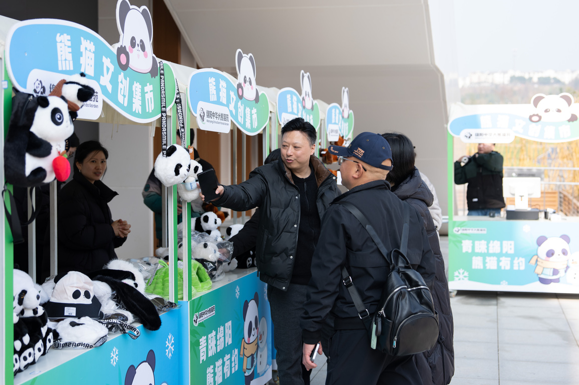 (SichuanMosaics) CHINA-SICHUAN-MIANYANG-GIANT PANDA-NEW BASE-PUBLIC VISIT (CN)