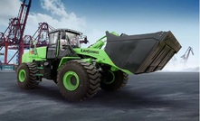 Carregadeira elétgrica 870HE apresentada pela LiuGong na Exposibram