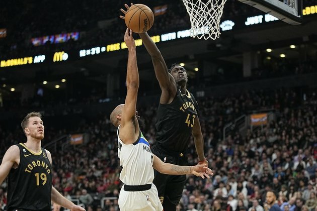 Raptors cruise past Wolves for third straight win