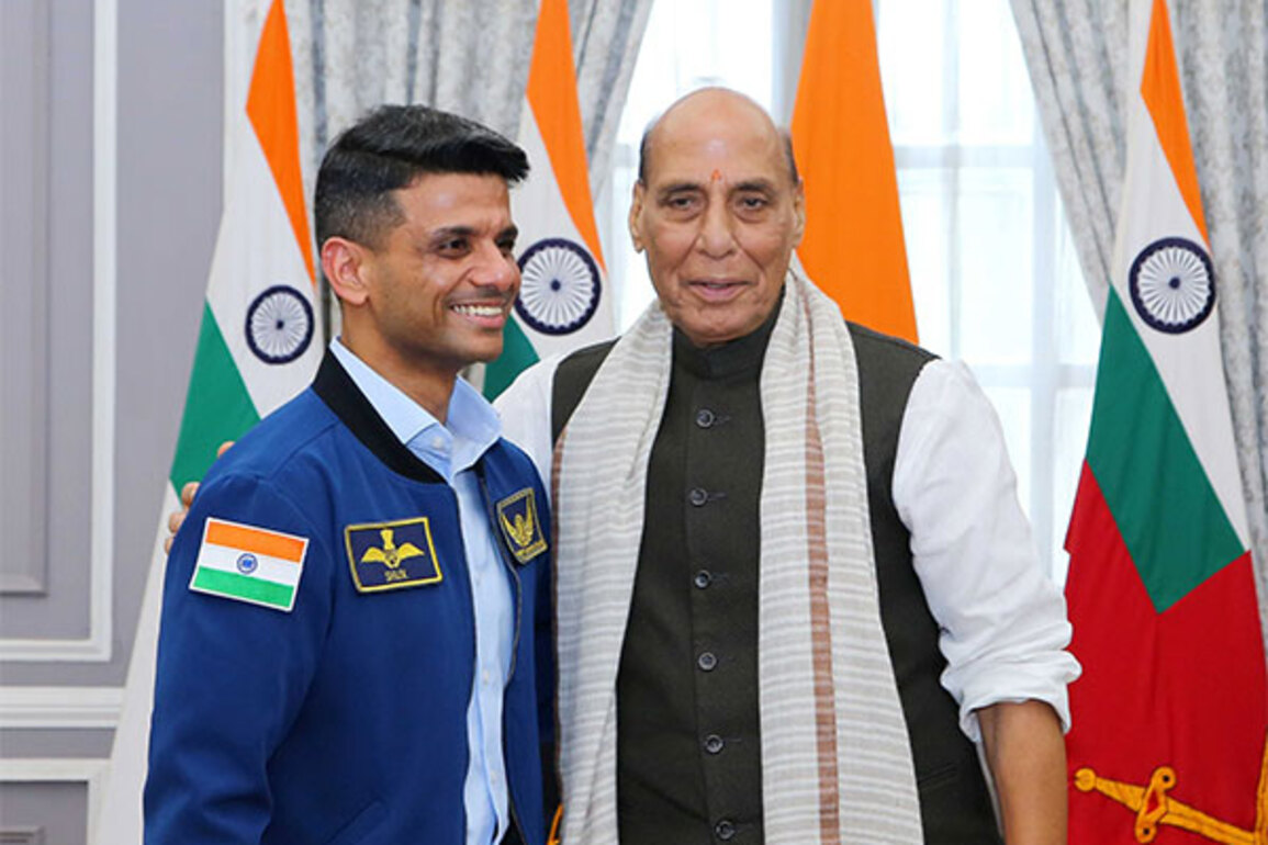 Shubhanshu Shukla's journey will inspire young minds of India: Defence Minister Rajnath Singh