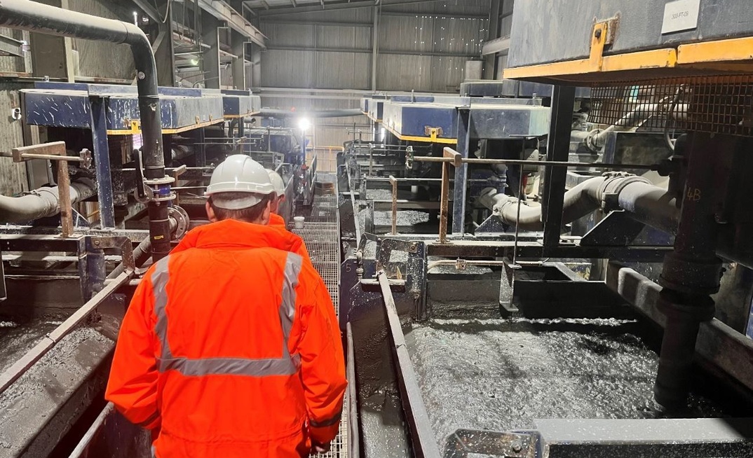 The flotation circuit at Mineral Hill