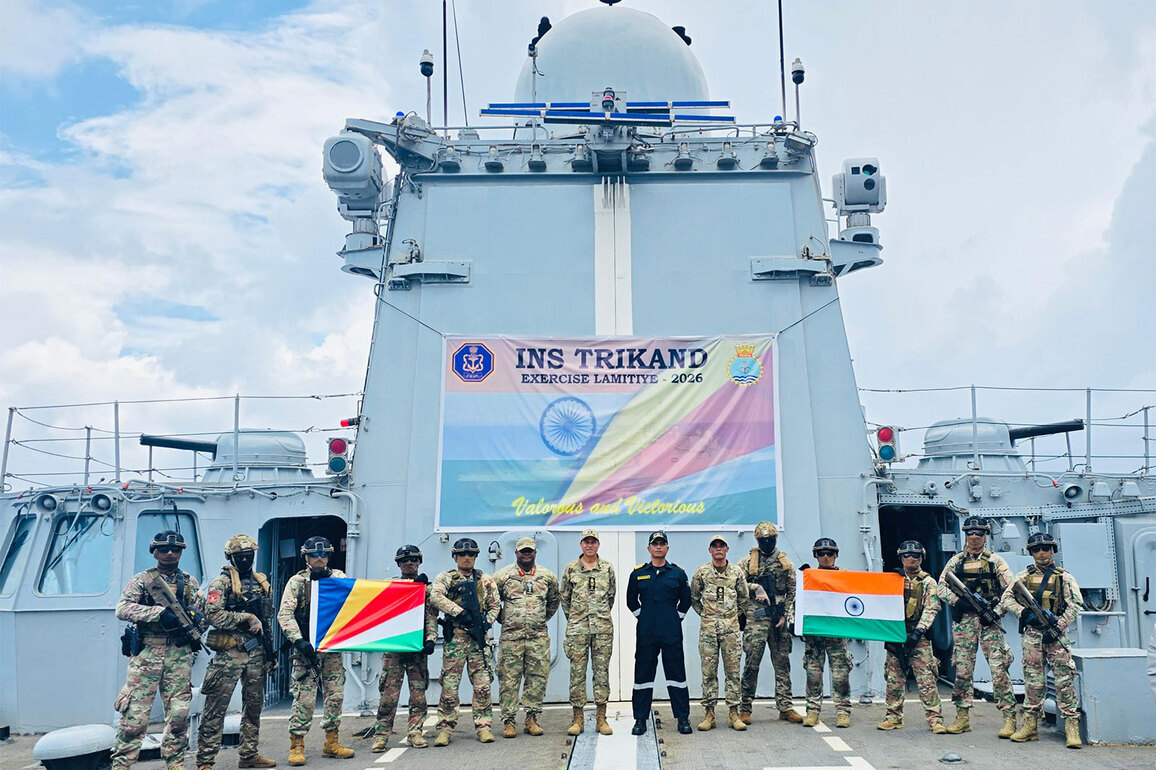 Indian Naval Ship Trikand concludes port call at Port Victoria in Seychelles