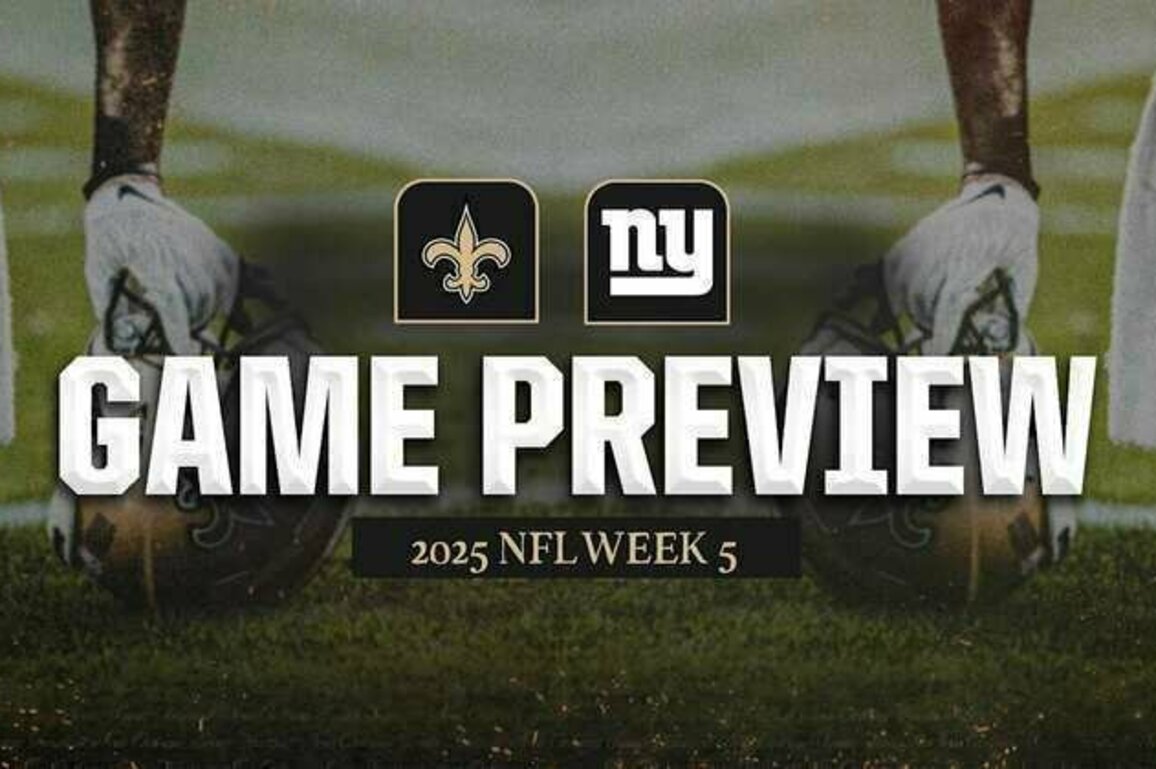 Game Preview: Giants vs. Saints | 2025 NFL Week 5