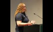  Scale up: University of Melbourne’s Dr Corinne Celestina gave a presentation about the new development scales, at the GRDC Adelaide Update in February. Photo: Claire Harris.