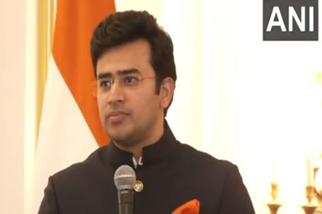 "No sane person will equate India with Pakistan": BJP MP Tejasvi Surya in US