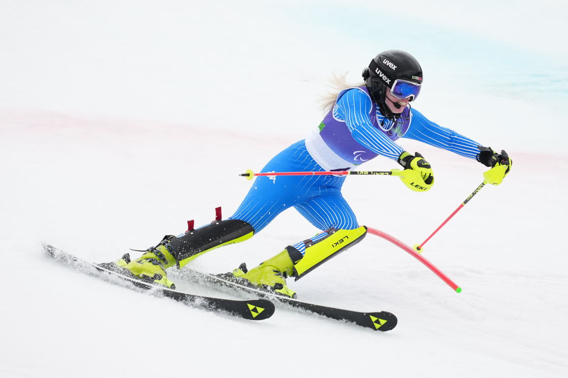 (SP)ITALY-CORTINA D'AMPEZZO-PARALYMPIC WINTER GAMES-PARA ALPINE SKIING-WOMEN'S SLALOM-VISION IMPAIRED