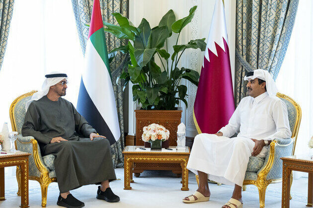 UAE President reaffirms support for Qatar's sovereignty during meeting with Emir Sheikh Tamim