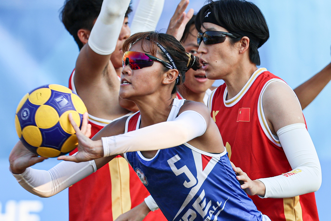 (SP)CHINA-CHENGDU-THE WORLD GAMES 2025-BEACH KORFBALL-MIXED TEAM PRELIMINARY ROUND-CHN VS TPE (CN)