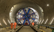 The cutterhead of TBM Anne from the Victoria Road Crossover Box Credit: HS2