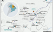  Mapa com localização do projeto de cobre Furnas, de parceria entre Vale e Ero Copper/Reprodução