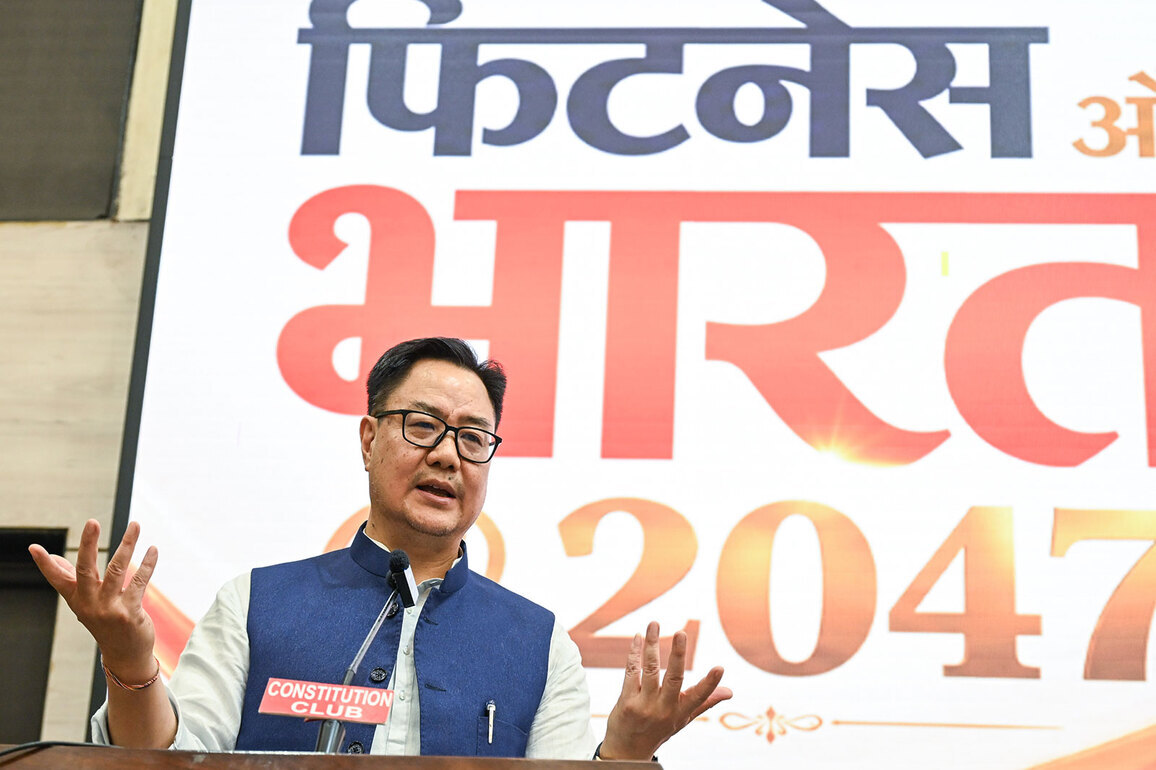 "India is becoming fit," says Union Minister Kiren Rijiju