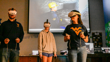 WVU students test mine safety augmented reality systems