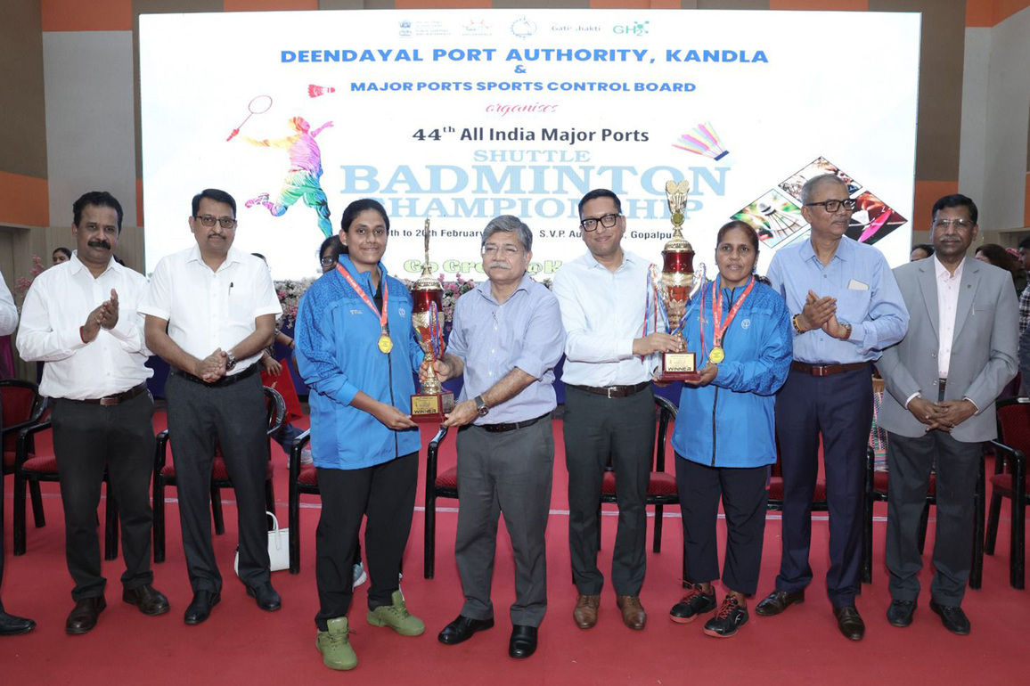 All India Major Ports Shuttle Badminton Tournament concludes in Kandla