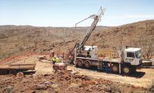 Impact Minerals drilling at its Broken Hill property.