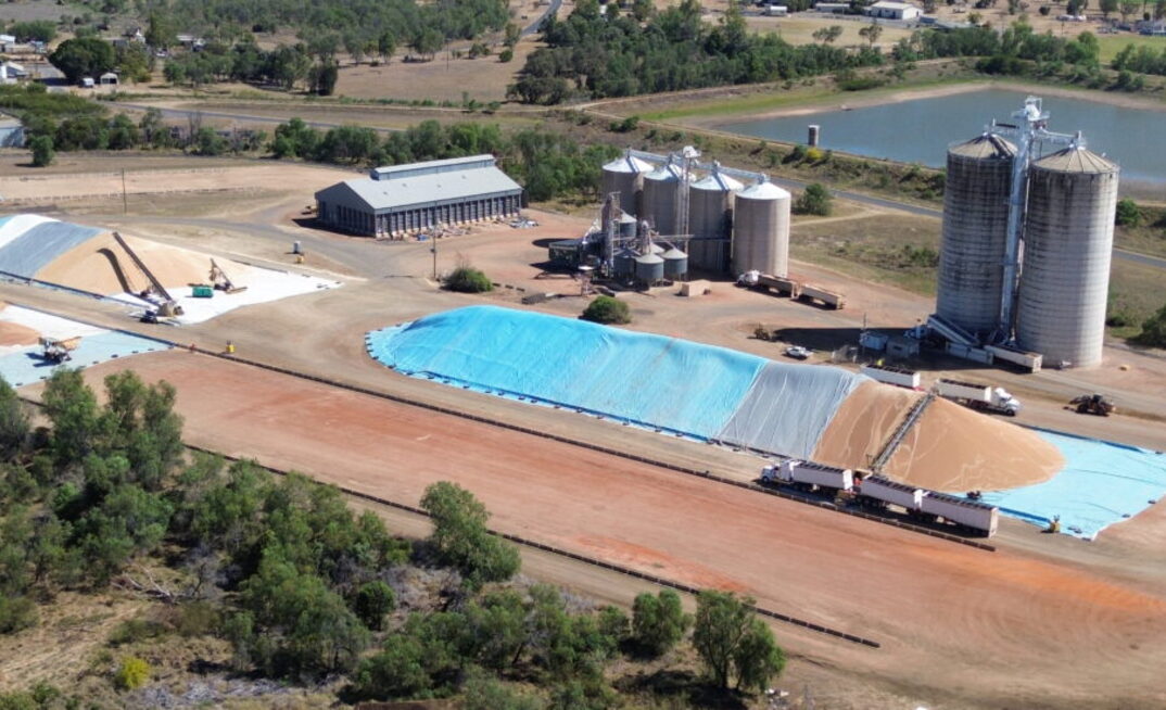 Harvest is well underway in Queensland and ramping up in other regions. Pictured: GrainCorp site at Capella, Queensland. 