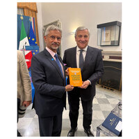 EAM appreciates discussions with Italian FM, gifts Italian edition of 'Why Bharat Matters'