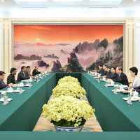 CHINA-BEIJING-SHI TAIFENG-SRI LANKA-JVP-DELEGATION-MEETING (CN)