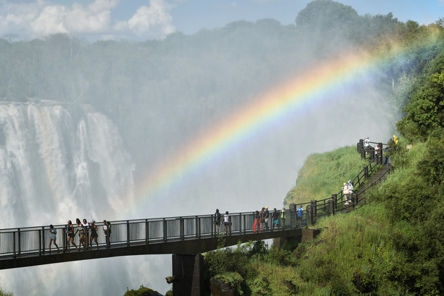 ZAMBIA-VICTORIA FALLS-TOURISM-SCENERY