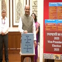 LS Speaker Birla casts vote in Vice Presidential elections