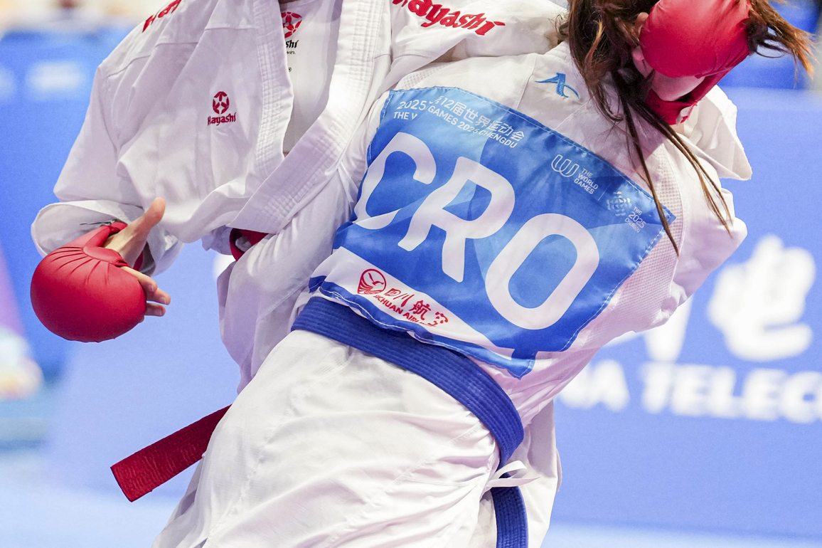 (SP)CHINA-CHENGDU-THE WORLD GAMES 2025-KARATE-WOMEN-KUMITE -50KG-BRONZE(CN)