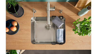 Function and design synergy with BLANCO's new SOLIS stainless steel sink