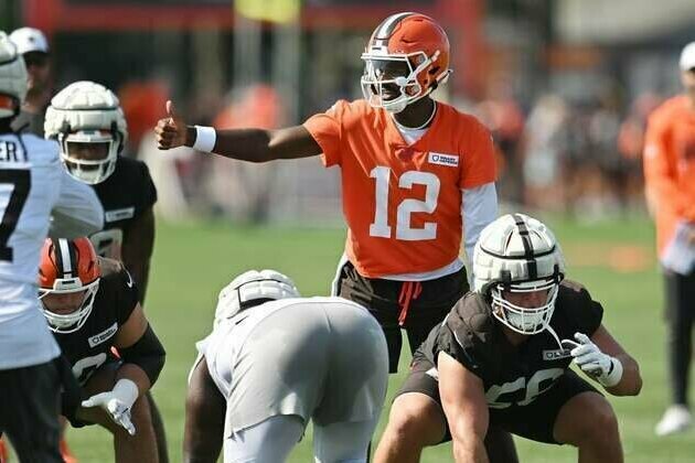 Browns QB Shedeur Sanders held out of practice with arm soreness