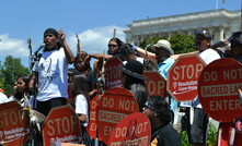  An Apache Stronghold rally at the US Capitol  Credit: Wendy Kenin