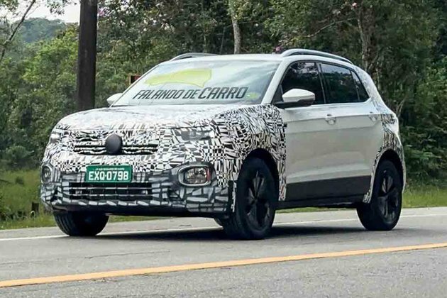 2024 VW Taigun Facelift Spied Testing - Updated Front Profile