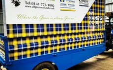 Doddie Weir tractor tour adds Fleming trailer wrapped in tartan to raise funds for MND