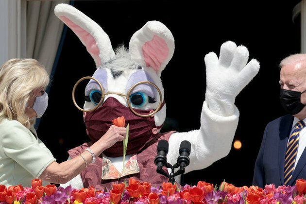 Easter Bunny moves Biden away from press