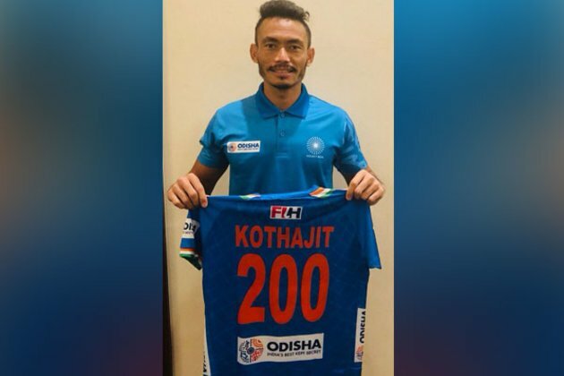 Hockey India congratulates Kothajit Singh on featuring in 200th match