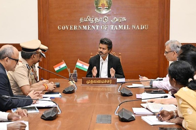Tamil Nadu: Vijay reviews law and order situation in first meeting after taking CM oath