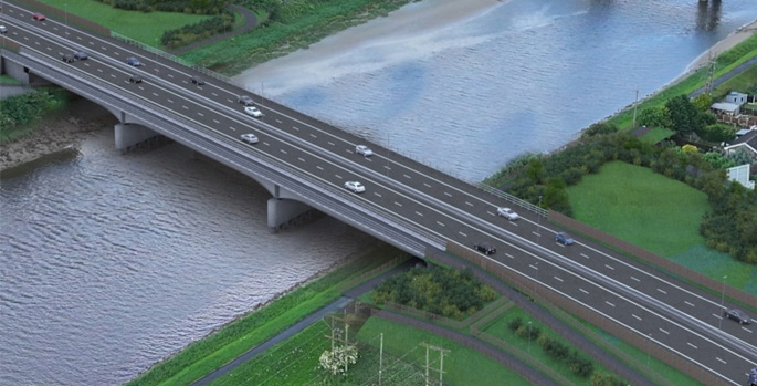 Preferred option named on A494 River Dee Bridge scheme 