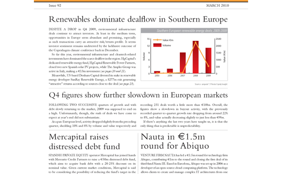 Southern Europe unquote" March 2010